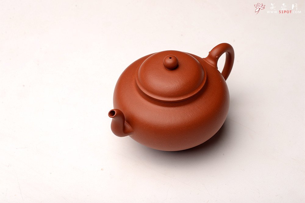 紫砂壶图片：于洪霞丙申春 原创全手作品 朱泥灵龙 秀雅耐品 刹凹仅一只 - 美壶网