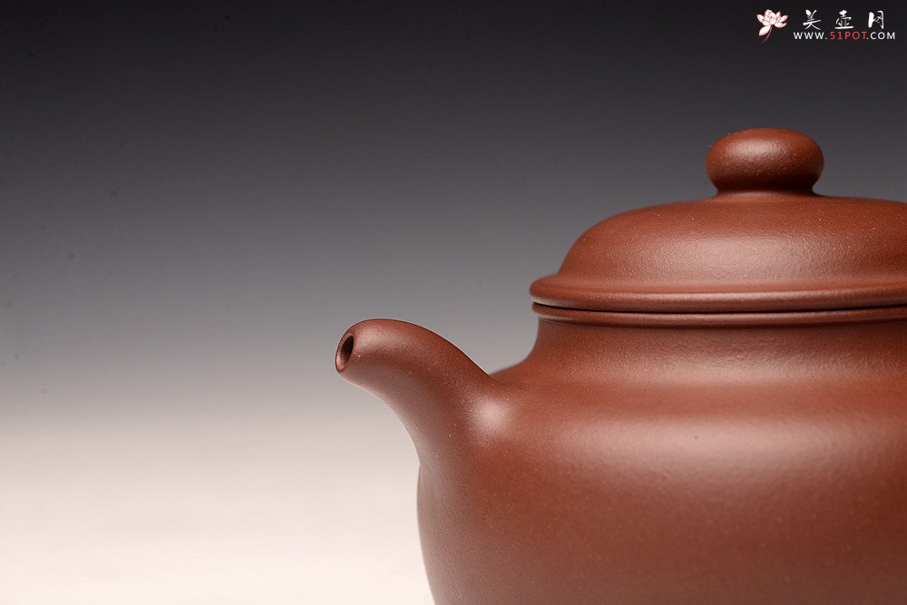 紫砂壶图片：周路健全手新作 传统实用 做工精致 高旭峰款大扁掇只 雄厚大气 - 美壶网
