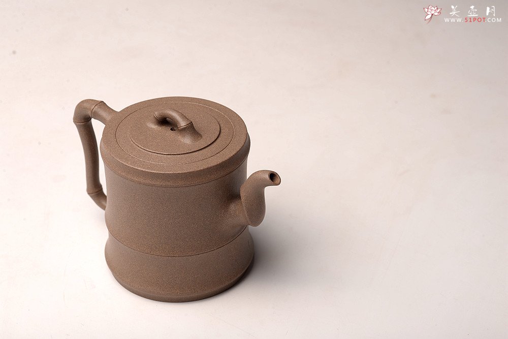 紫砂壶图片：储亚全手获奖作 秀竹套具 颇具难度 灵秀出尘 青段 - 美壶网