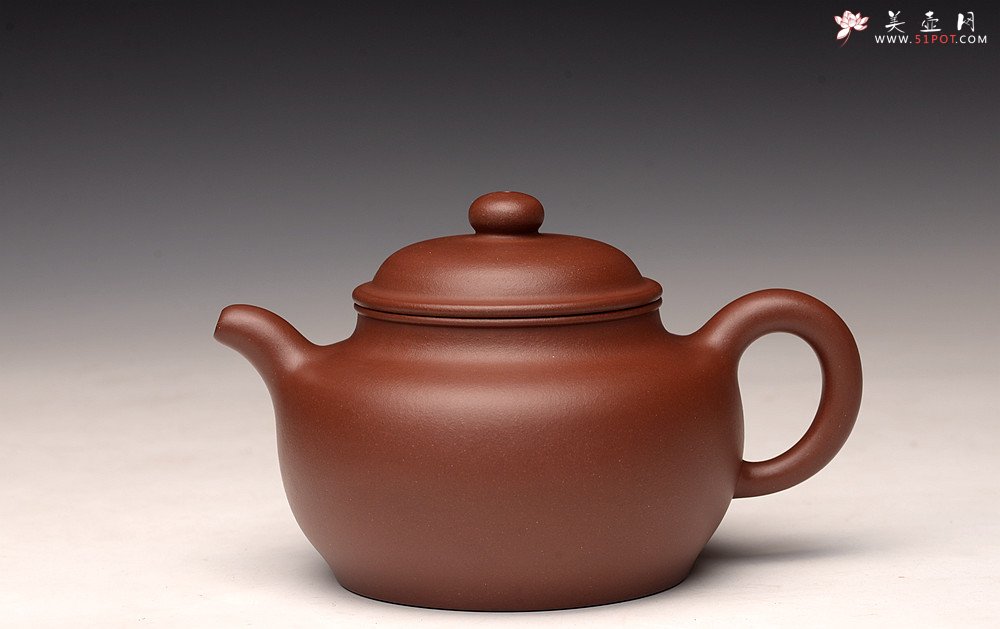 紫砂壶图片：周路健全手新作 传统实用 做工精致 高旭峰款大扁掇只 雄厚大气 - 美壶网