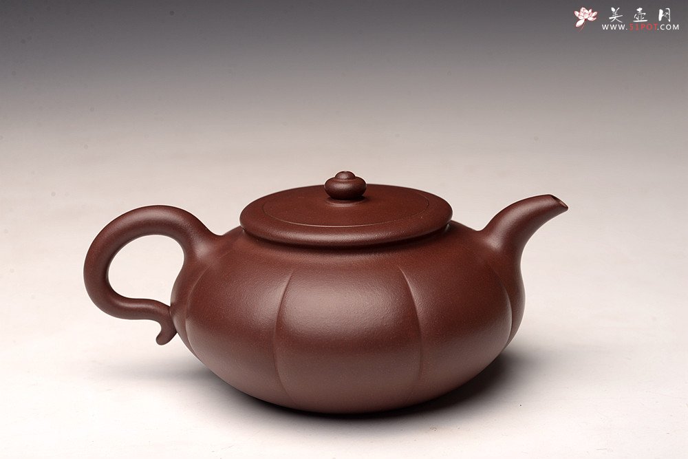 紫砂壶图片：陈进丙申初夏全手新作 筋囊器型 难度之大 端庄优雅 秋蕾 - 美壶网