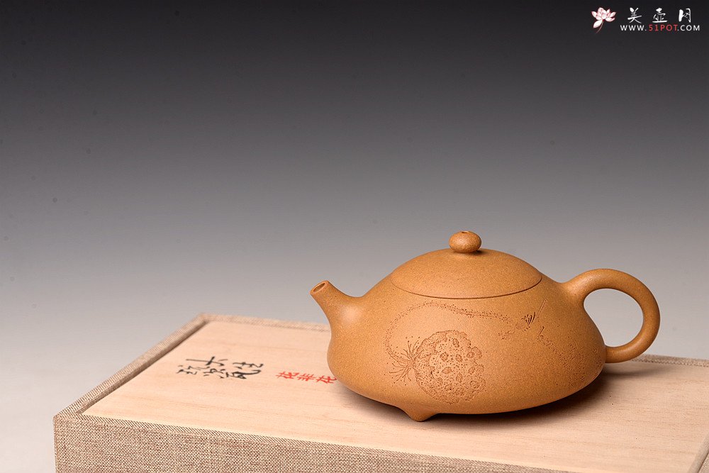 紫砂壶图片：柔中带刚  曲峰经典作品 精品老段泥西施瓢  - 美壶网