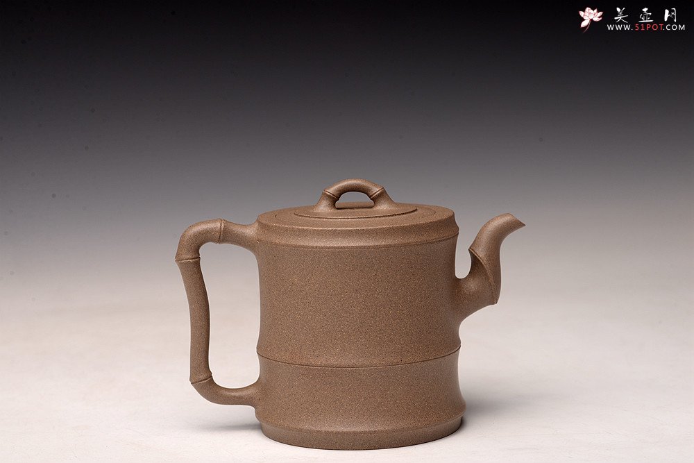 紫砂壶图片：储亚全手获奖作 秀竹套具 颇具难度 灵秀出尘 青段 - 美壶网