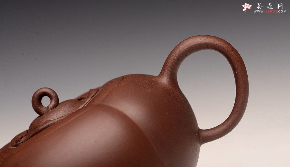 紫砂壶图片：潘丹初丙申夏精品 筋囊花货 全手玉柿二式 秀美逸品 爱不释手的精品 - 美壶网