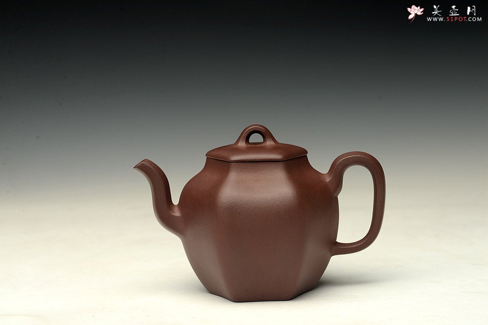 紫砂壶图片：于洪跃丙申夏全手新作 古拙耐品 端庄文气 六方古韵 - 美壶网