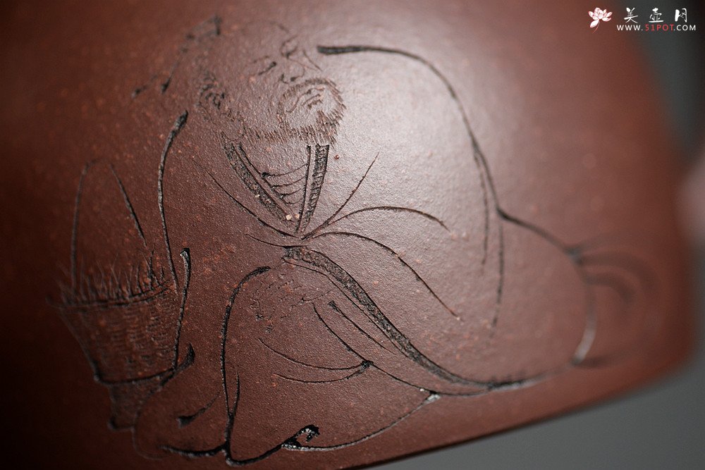 紫砂壶图片：文人作品 全手矮秦权 游心堂装饰  传统经典 - 美壶网