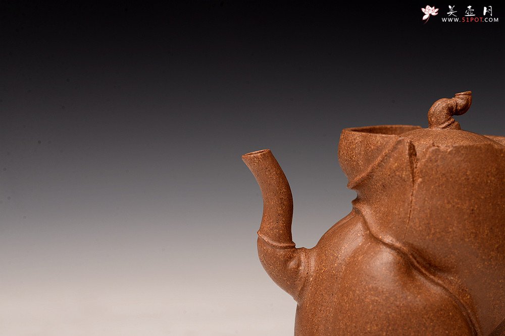 紫砂壶图片：林秀明丙申夏全手原创 摹竹韵寓隐逸之风 隐逸二式 养怡之福可得永年 - 美壶网