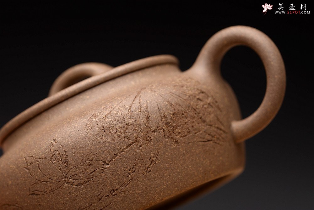 紫砂壶图片：周路健全手新作 过桥扁腹 大口小品实用 陆轶舟装饰 - 美壶网