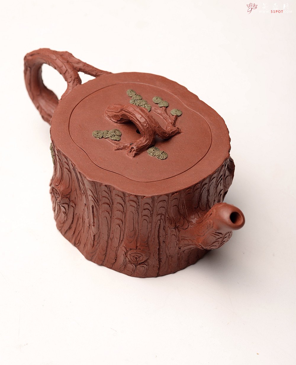 紫砂壶图片：单志萍原创精品 全手松桩 气韵长流 俊雅之风 - 美壶网