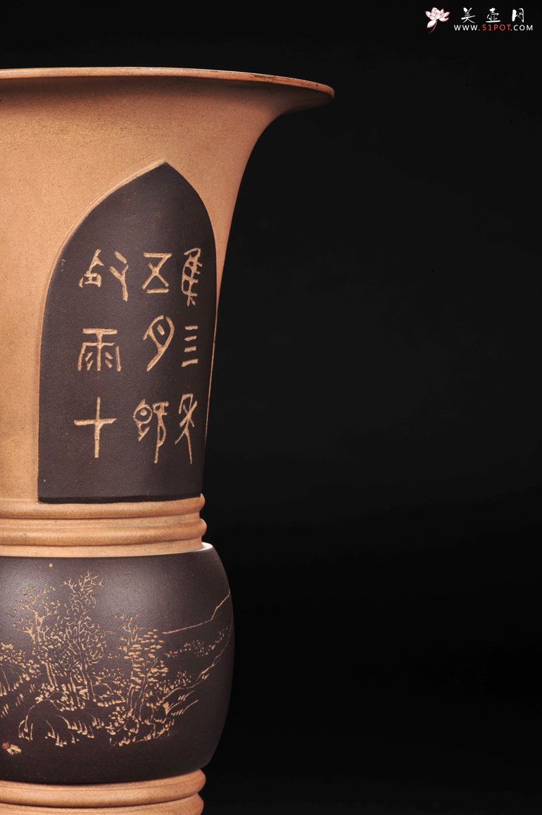 紫砂壶图片：花觚 - 美壶网