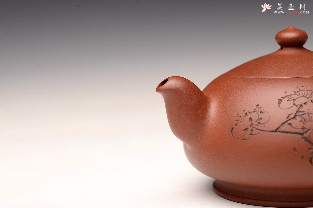 紫砂壶图片：弄梅生香 别具一格 出水如注 晗云 - 美壶网