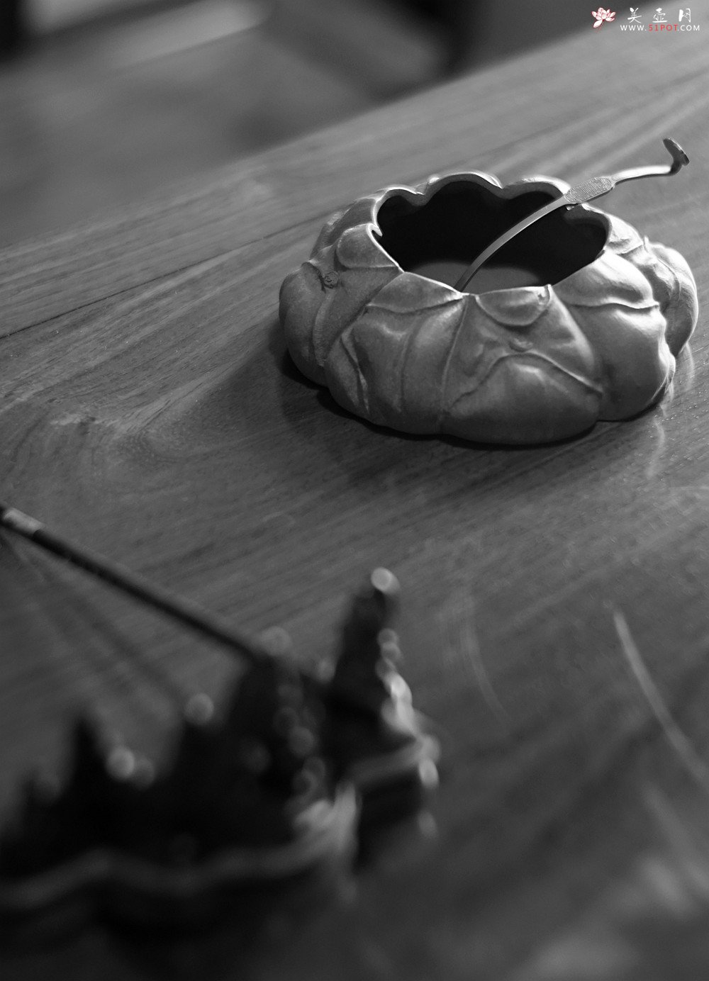 紫砂壶图片：林秀明丙申夏全手原创作品  文房雅器 龙鳞水盂 - 美壶网