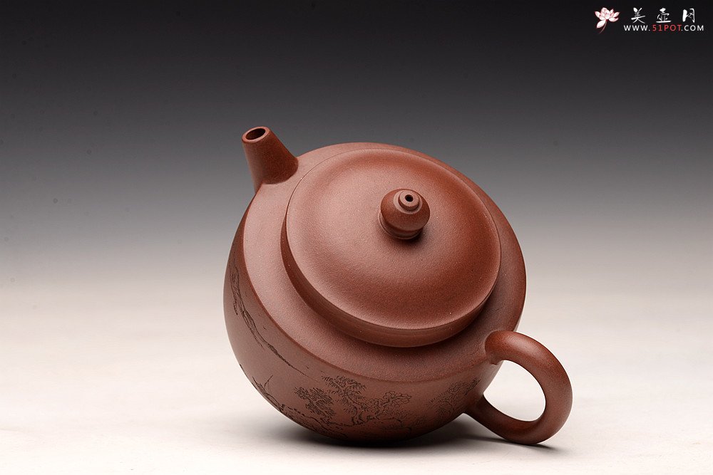 紫砂壶图片：朱牧清精致作品 宫灯 古朴文气 炮管直流 杀茶利器 - 美壶网