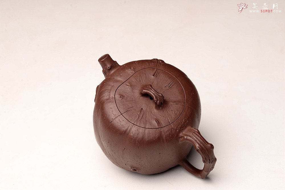 紫砂壶图片：花货新风尚 妙趣横生 潘丹初经典全手之作 玄木 木叶动秋声~ - 美壶网