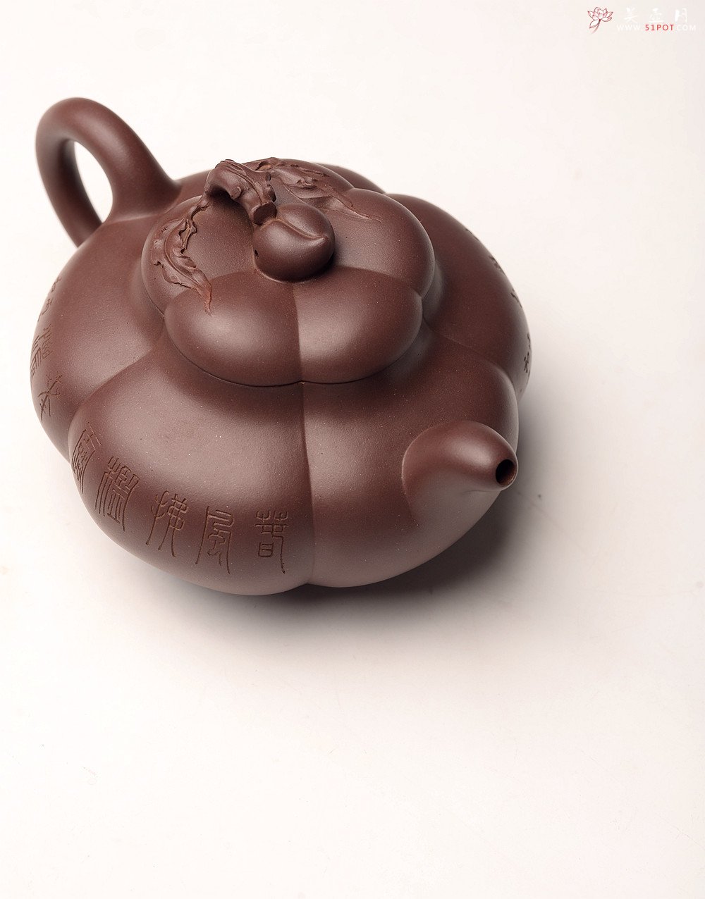 紫砂壶图片：酒虎丙申夏 精品之作 大气磅礴 全手工上合桃 和石装饰 珍藏 - 美壶网