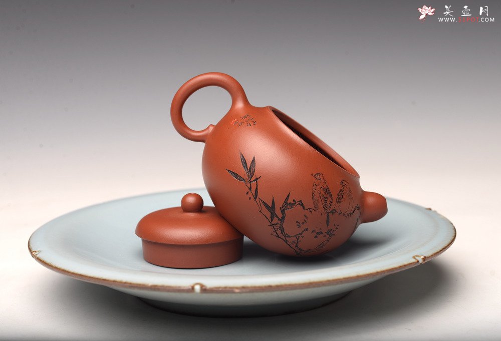 紫砂壶图片：茶盘尤物 原矿纯朱泥 秀珠 饱满俏人 赏玩皆宜,  - 美壶网