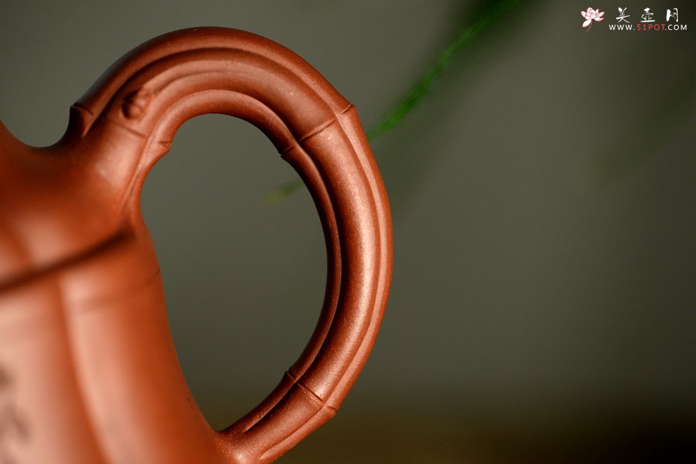 紫砂壶图片：朱牧清新作 豪放大气 不拘小节 大品竹鼎 - 美壶网