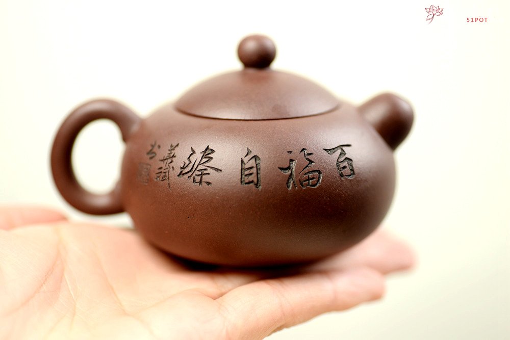 紫砂壶图片：谭华斌近作 道洪风格之玉露 刀法精炼 可人小壶 美壶特惠 - 美壶网