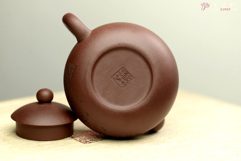紫砂壶图片：谭华斌近作 道洪风格之玉露 刀法精炼 可人小壶 美壶特惠 - 美壶网
