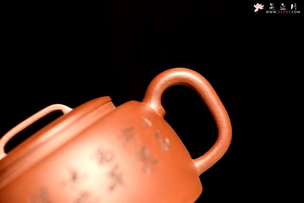 紫砂壶图片：美壶特惠 贾杰丙申全手新作 稳重 大口实用 基石 墨生装饰 - 美壶网