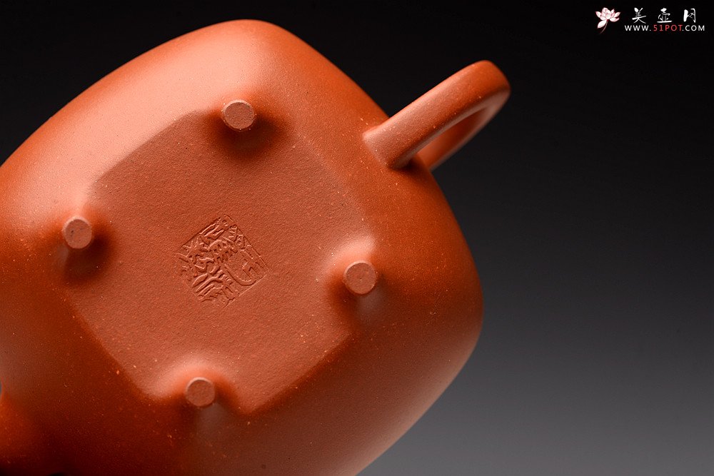紫砂壶图片：于洪跃丙申夏 全手单片成型 红泥小传炉~ 难度大 娇艳可人 - 美壶网