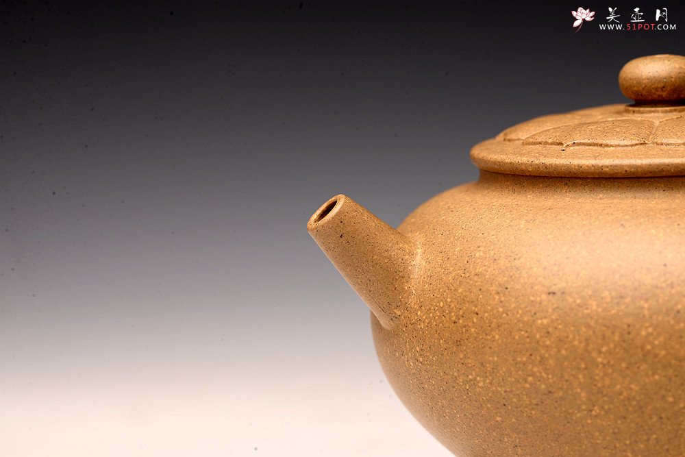 紫砂壶图片：储亚丙申秋全手新作 莲意 盖面花瓣亦全手贴制 大口实用 - 美壶网