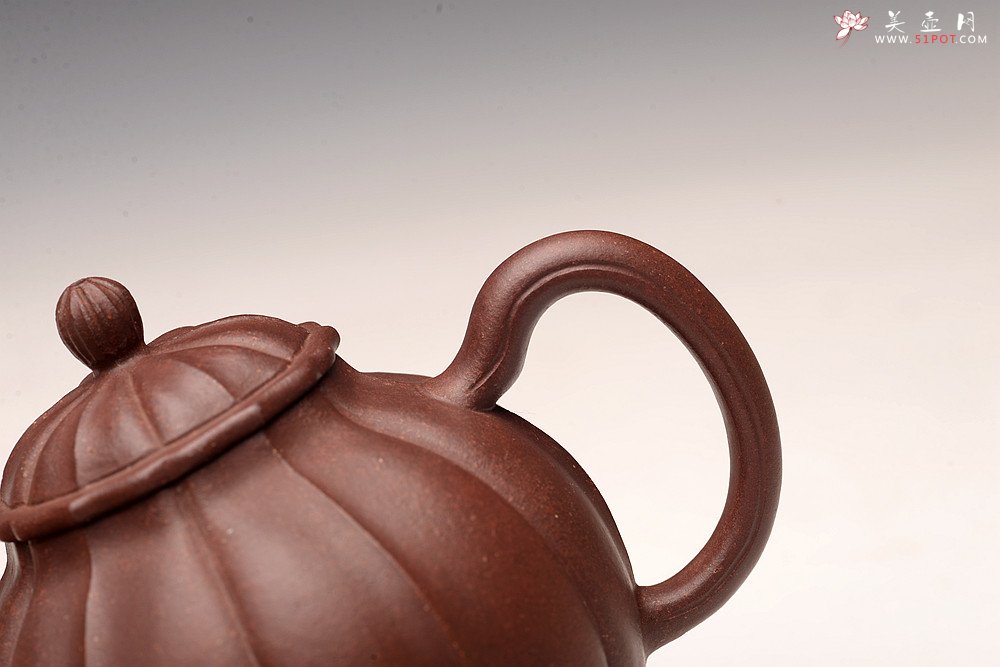 紫砂壶图片：周斌丙申秋全手演绎筋囊器 银台醉客 颇具难度 线条流畅 - 美壶网