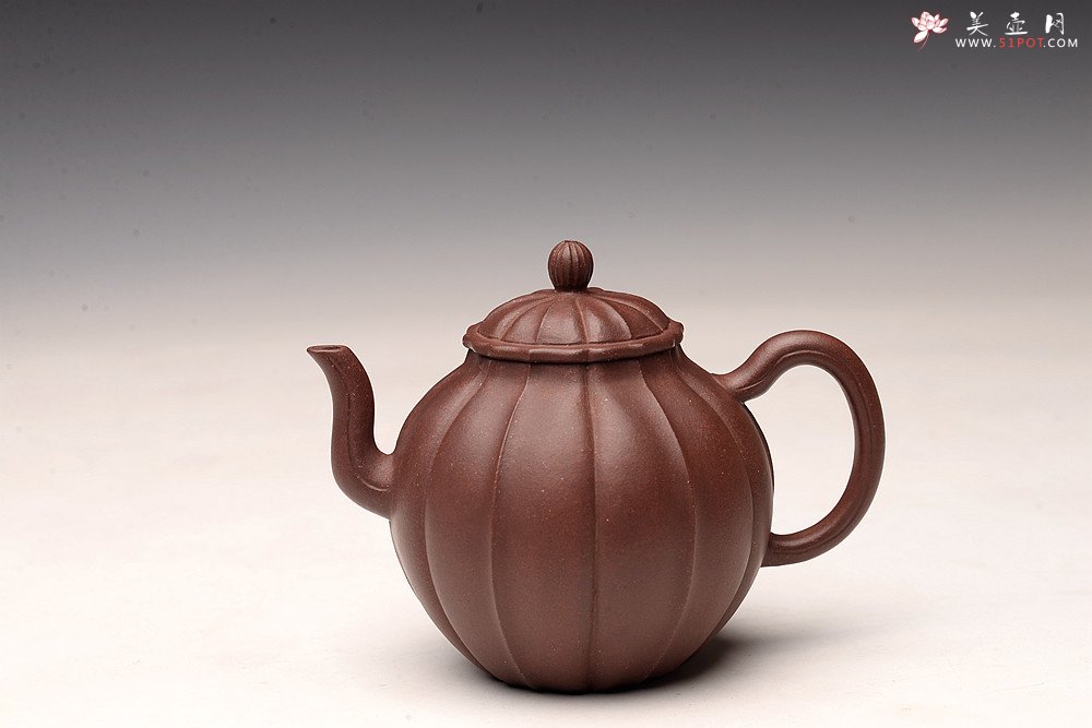 紫砂壶图片：周斌丙申秋全手演绎筋囊器 银台醉客 颇具难度 线条流畅 - 美壶网