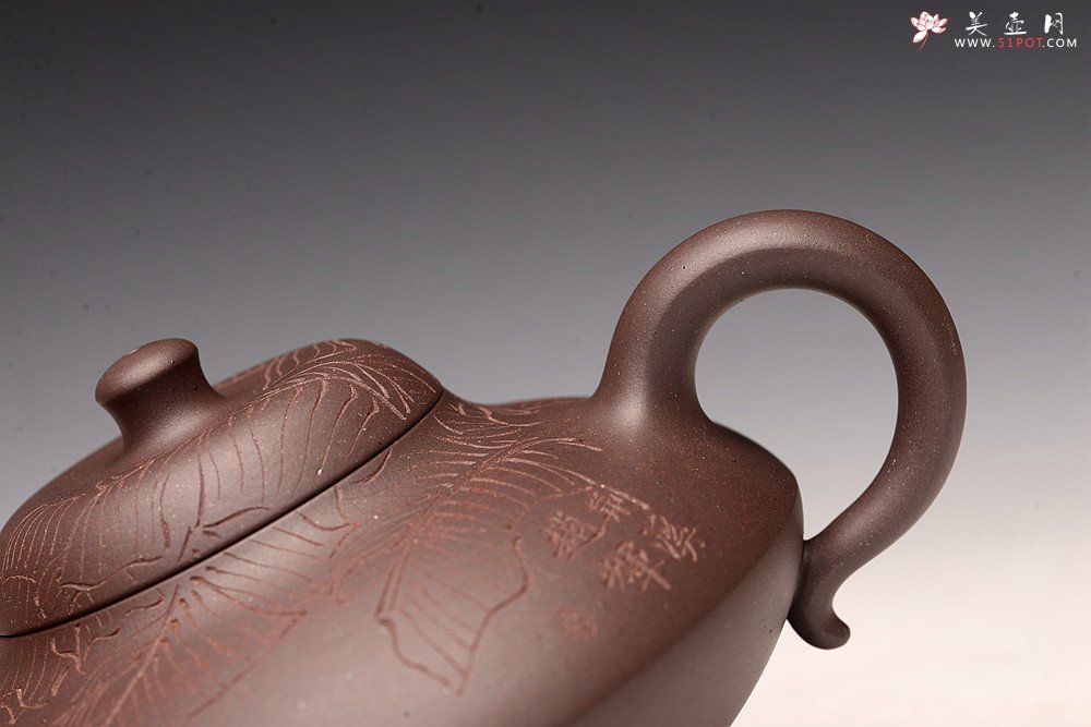 紫砂壶图片：邵春良丙申年 经典作品 曼生合欢 甚得古意 高温四号井紫泥  - 美壶网