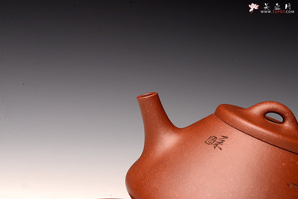 紫砂壶图片：优质降坡泥 周路健全手近作  陆轶舟刻绘 冬日实用子冶石瓢 - 美壶网