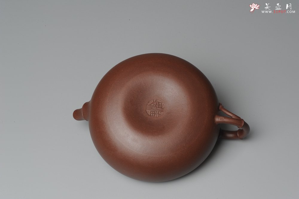 紫砂壶图片：原创全手工紫竹 收藏佳作 - 美壶网