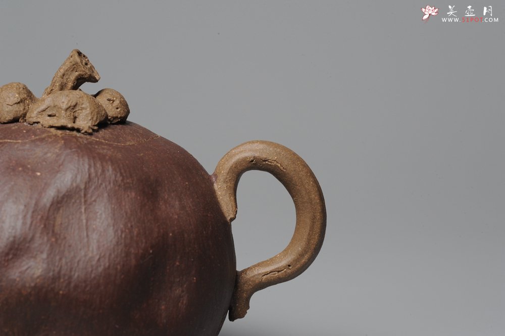 紫砂壶图片：全手工仿生花货 山竹 - 美壶网