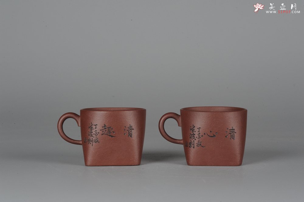 紫砂壶图片：全手工舍得套组 采用优质龙血砂泥料 助工袁德波精心装饰花鸟 - 美壶网