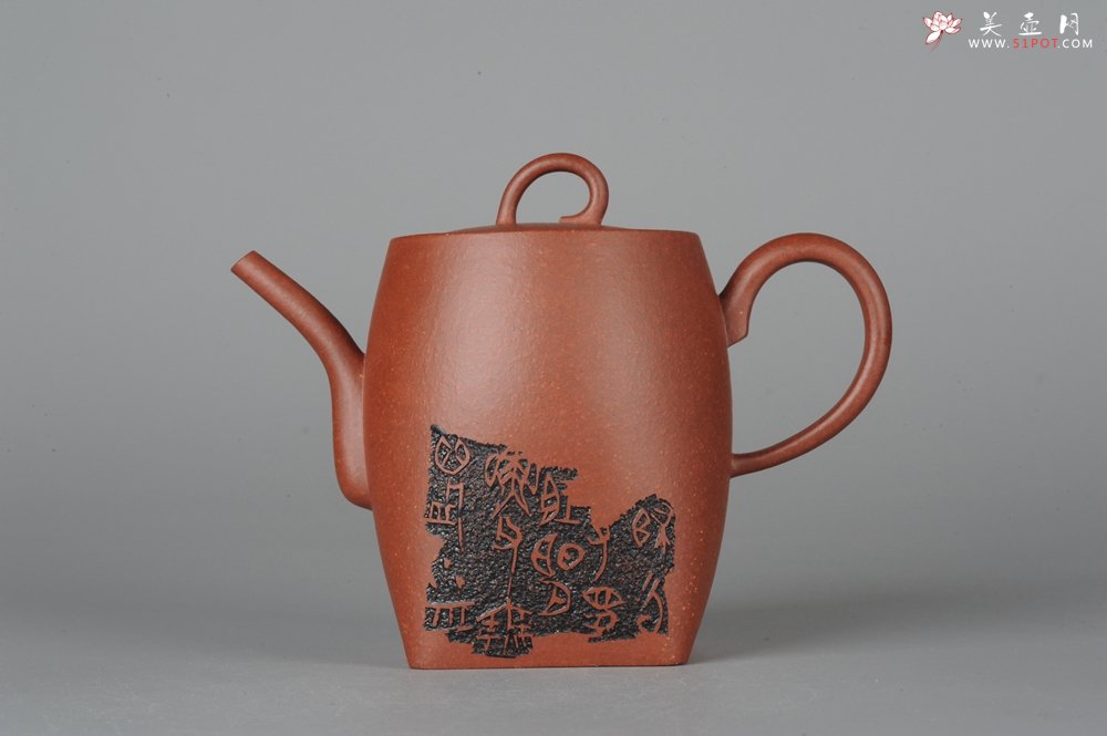 紫砂壶图片：何瑞精心装饰全手工舍得套组6件套 - 美壶网