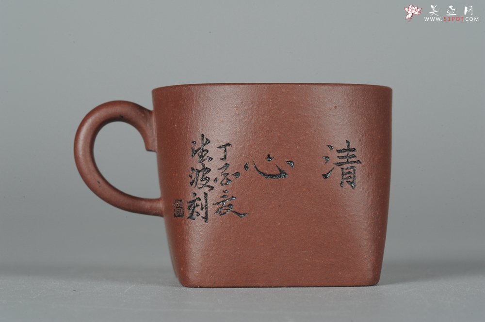 紫砂壶图片：全手工舍得套组 采用优质龙血砂泥料 助工袁德波精心装饰花鸟 - 美壶网