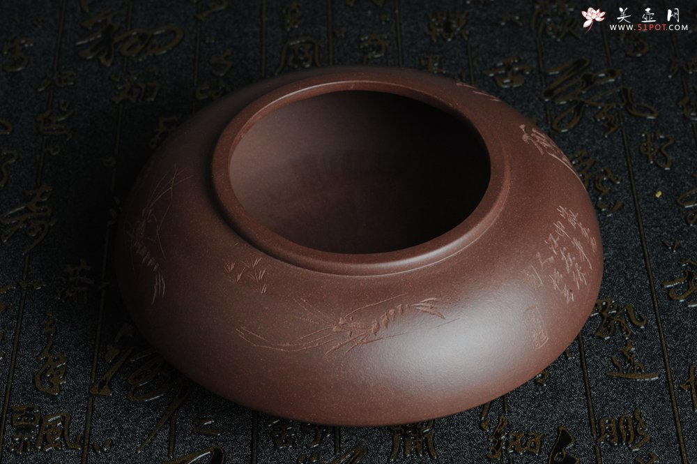 紫砂壶图片：俊儒装饰  素雅  水盂 水洗 水陪 文气十足 - 美壶网