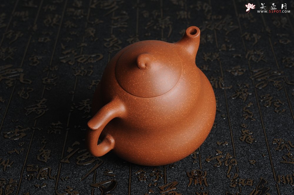 紫砂壶图片：美壶特惠 优质降坡泥葫芦福禄壶 - 美壶网