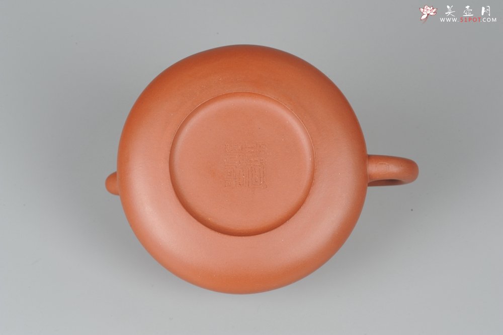 紫砂壶图片：小红泥也是朱泥全手工葫芦 司磊精心装饰 - 美壶网