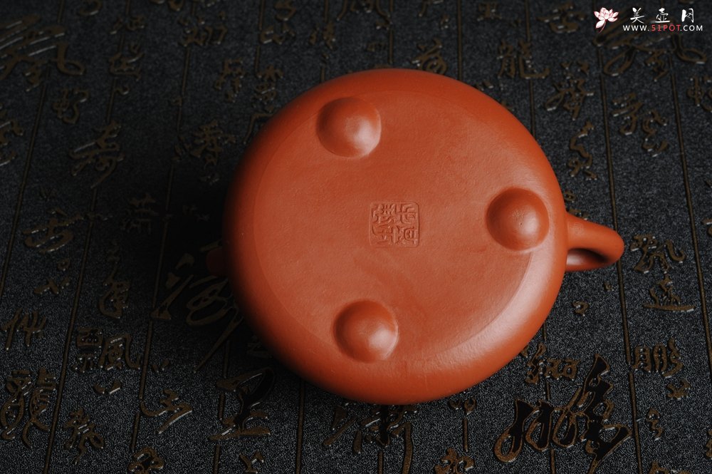 紫砂壶图片：百分百全手工优质朱泥石瓢壶 - 美壶网