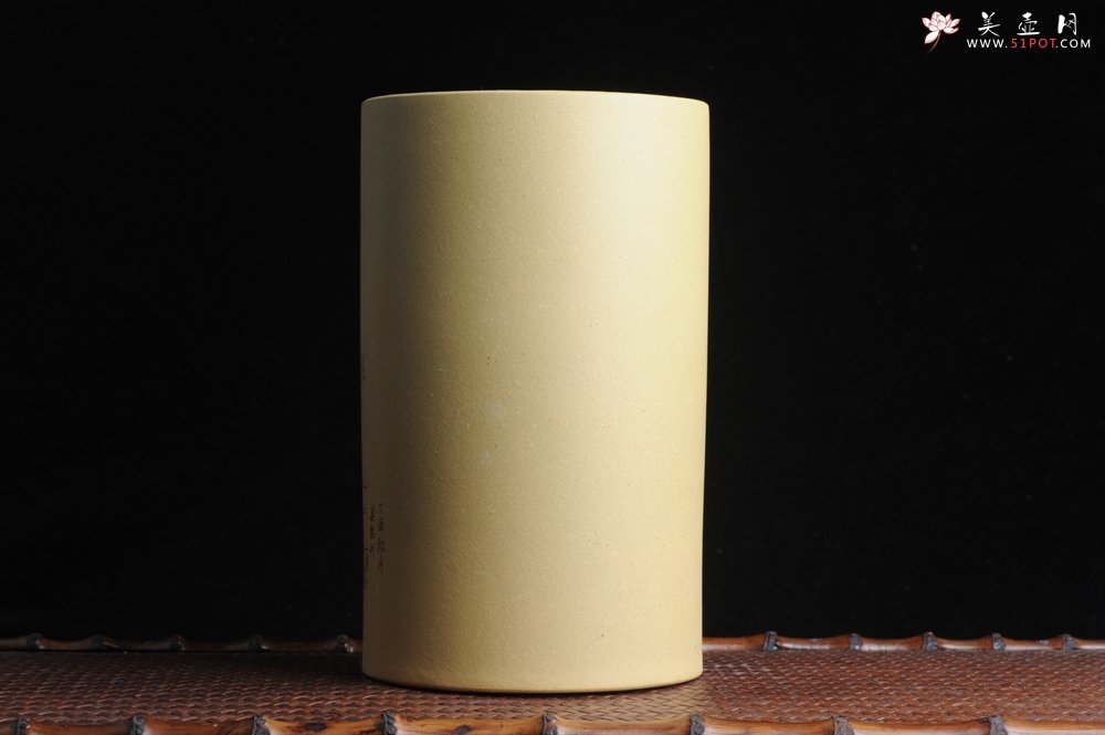 紫砂壶图片：美筒特惠 精品山水高帽笔筒一式 老师不打草稿直接空刻 一气呵成  - 美壶网