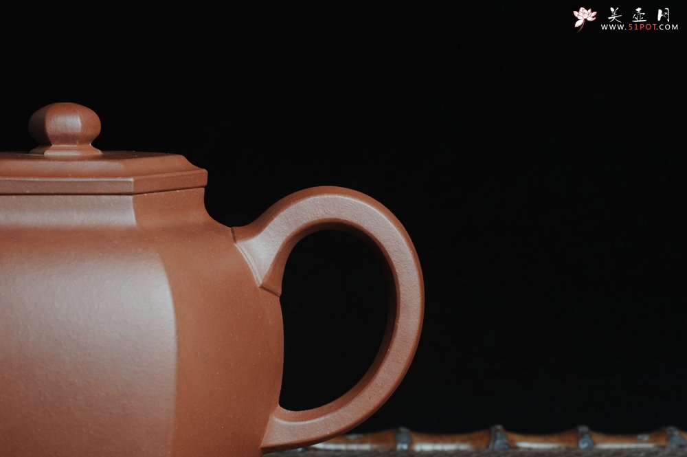 紫砂壶图片：全手工六方巨轮 - 美壶网