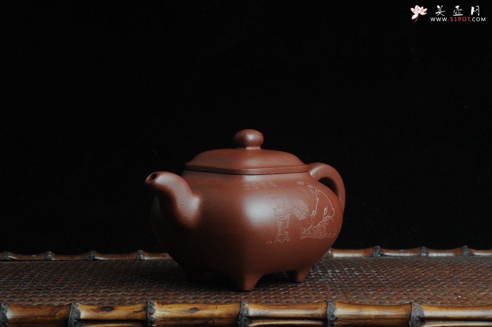紫砂壶图片：美壶特惠 养神煮茶图传炉壶  - 美壶网