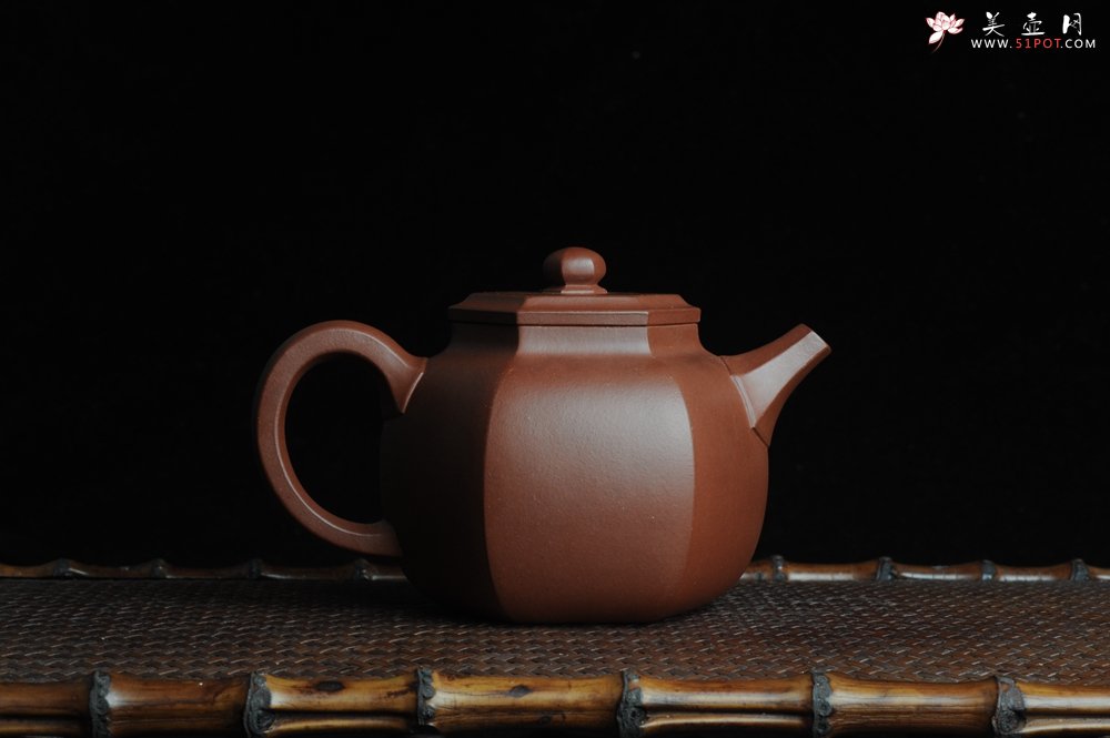 紫砂壶图片：全手工六方巨轮 - 美壶网