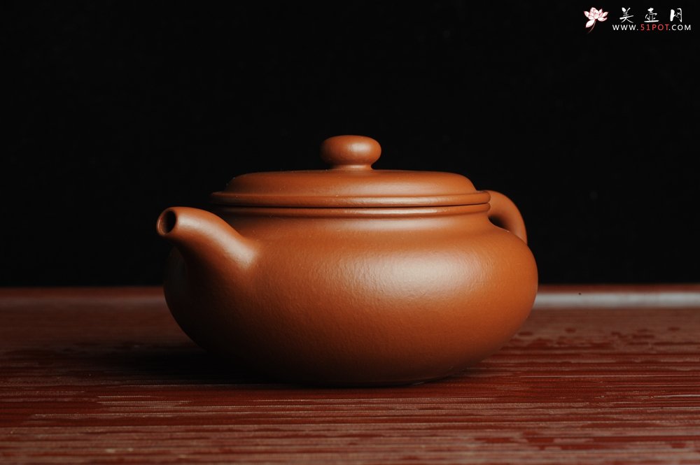 紫砂壶图片：正宗小煤窑朱泥 全手工仿古 气韵流畅 - 美壶网
