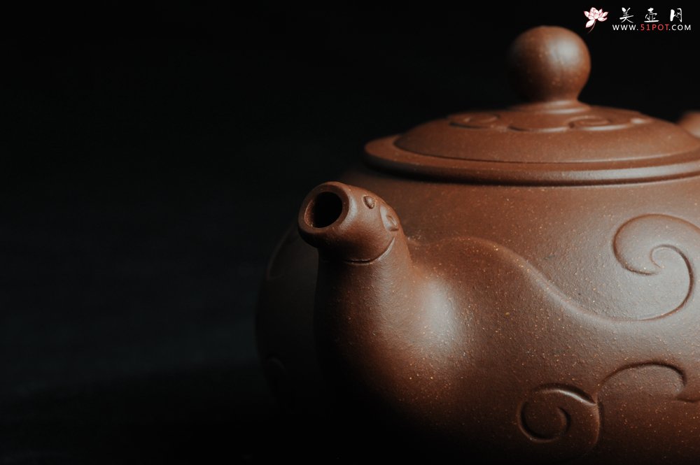 紫砂壶图片：美壶特惠 原创祥云纳福壶 - 美壶网