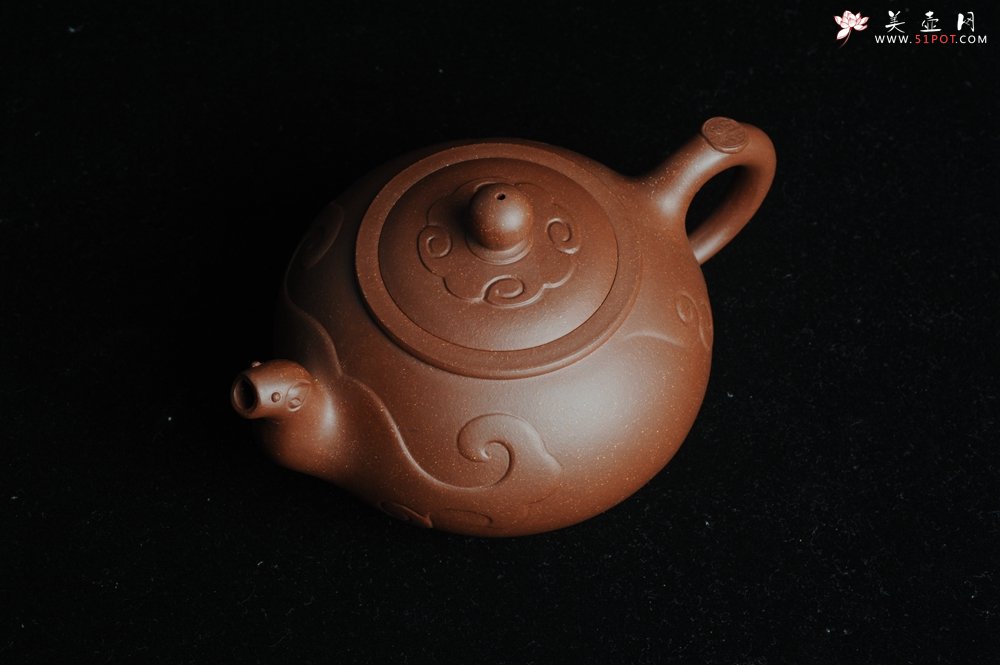 紫砂壶图片：美壶特惠 原创祥云纳福壶 - 美壶网