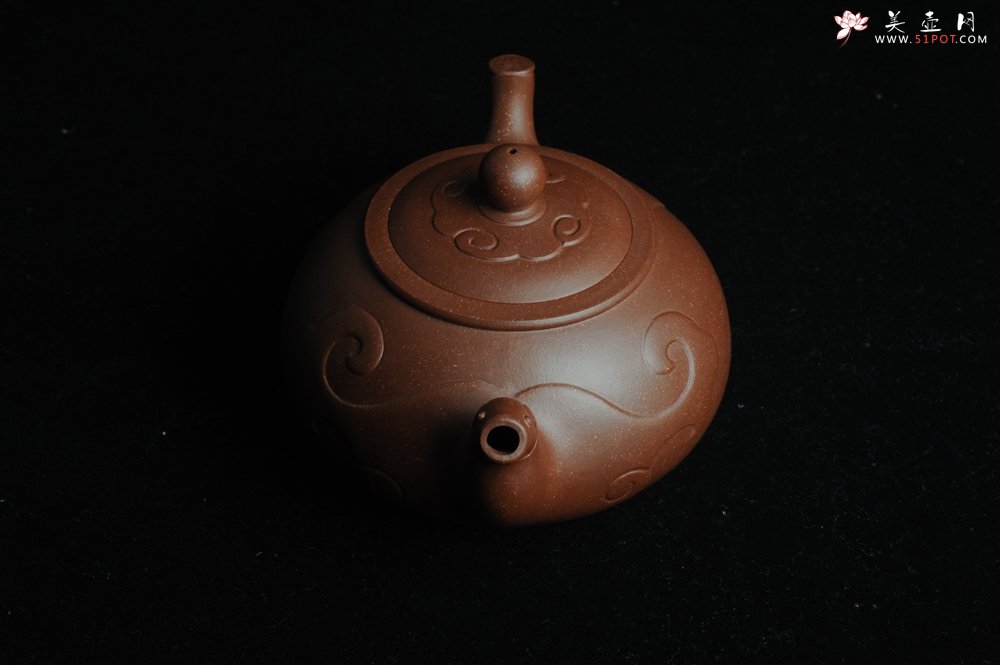 紫砂壶图片：美壶特惠 原创祥云纳福壶 - 美壶网