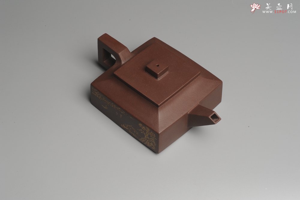 紫砂壶图片：美壶特惠 全手工精品方山逸士 线条流畅 - 美壶网