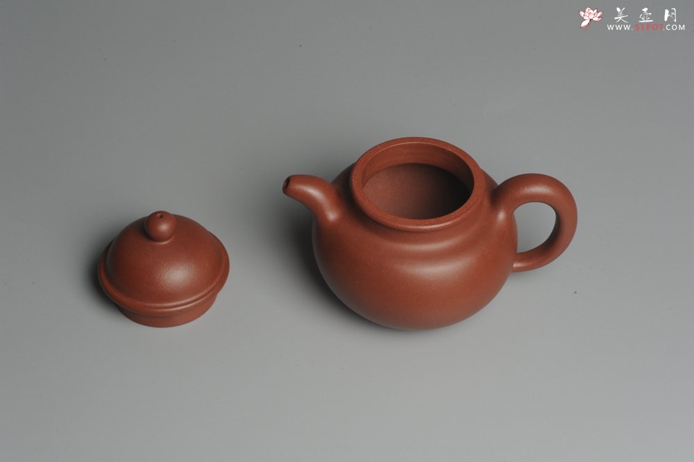 紫砂壶图片：油润底曹青 全手工寿珍掇球 深得老味 做工超好 - 美壶网