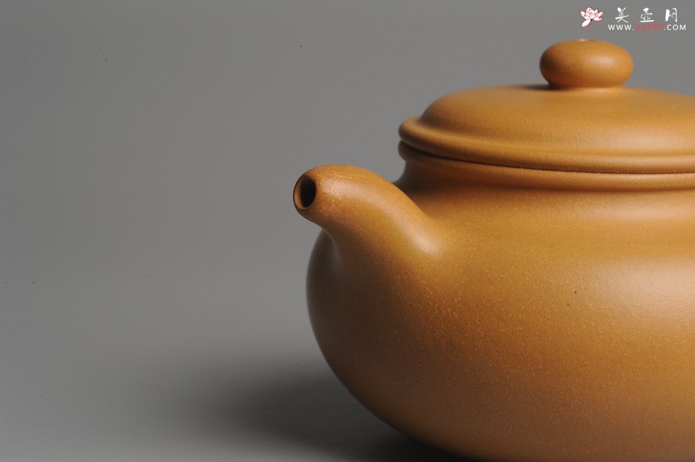 紫砂壶图片：灰常油润黄金段泥 全手工大亨仿古 古韵悠悠  - 美壶网
